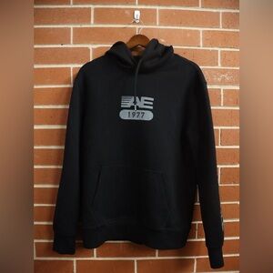 American Eagle AE 1977 Logo Hoodie Men’s Large Black